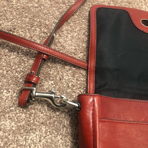 Coach Red Crossbody Purse Adjustable Strap - Picture 7 of 12